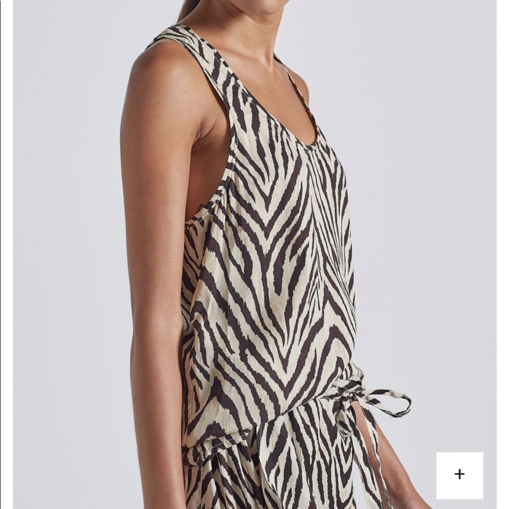 Current/Elliott Zebra Pattern Tank